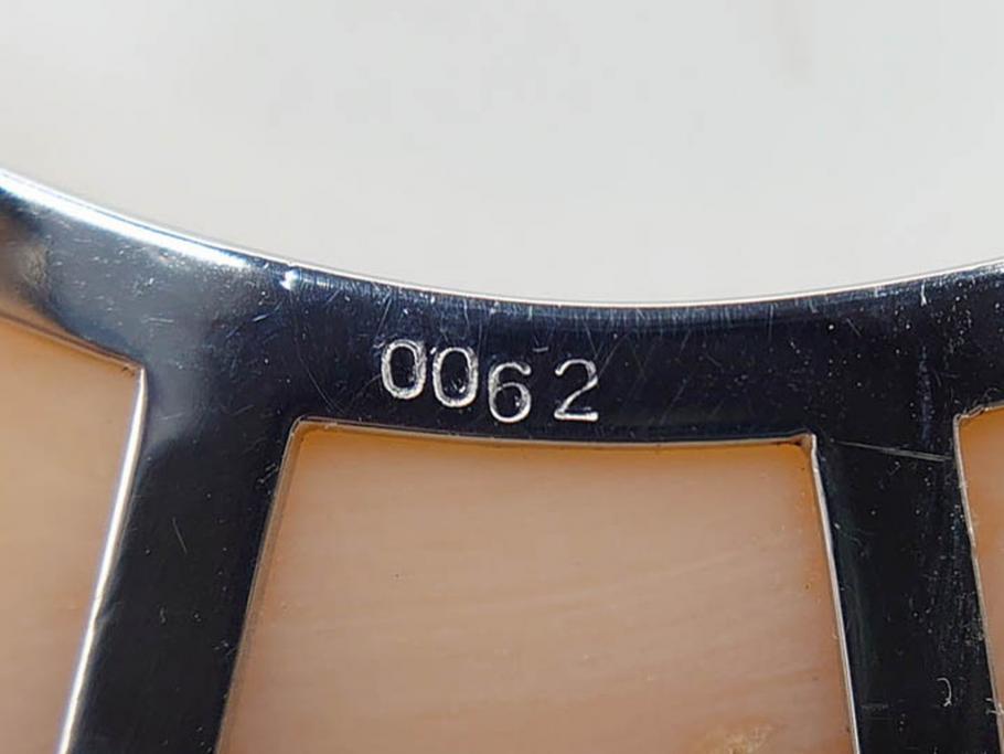 ピンク珊瑚(桃色)　Pt900(プラチナ)　気品を感じる帯留(白金、帯留め、着物道具、和装小物、アクセサリー)(R-080395)