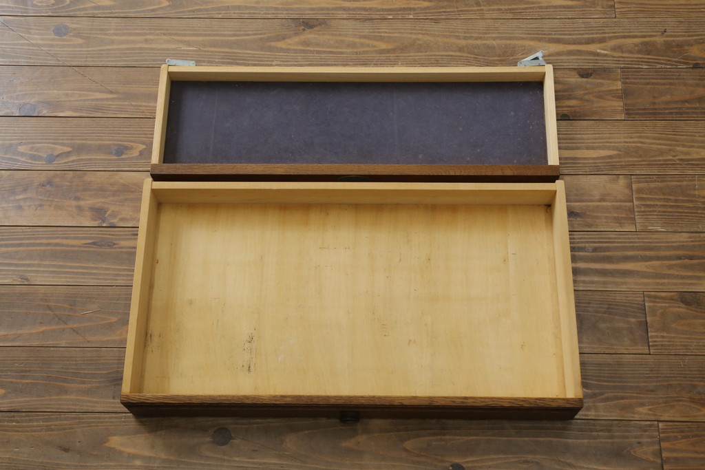 中古　美品　えぞ民芸家具製作所　インテリアえぞ(EZO)　ナラ材　グレースシリーズ　クラシカルで落ち着いた雰囲気が魅力的なライティングビューロー85(簿記机、ワークデスク、在宅用、在宅ワーク用、サイドキャビネット)(定価約236000円)(R-080422)