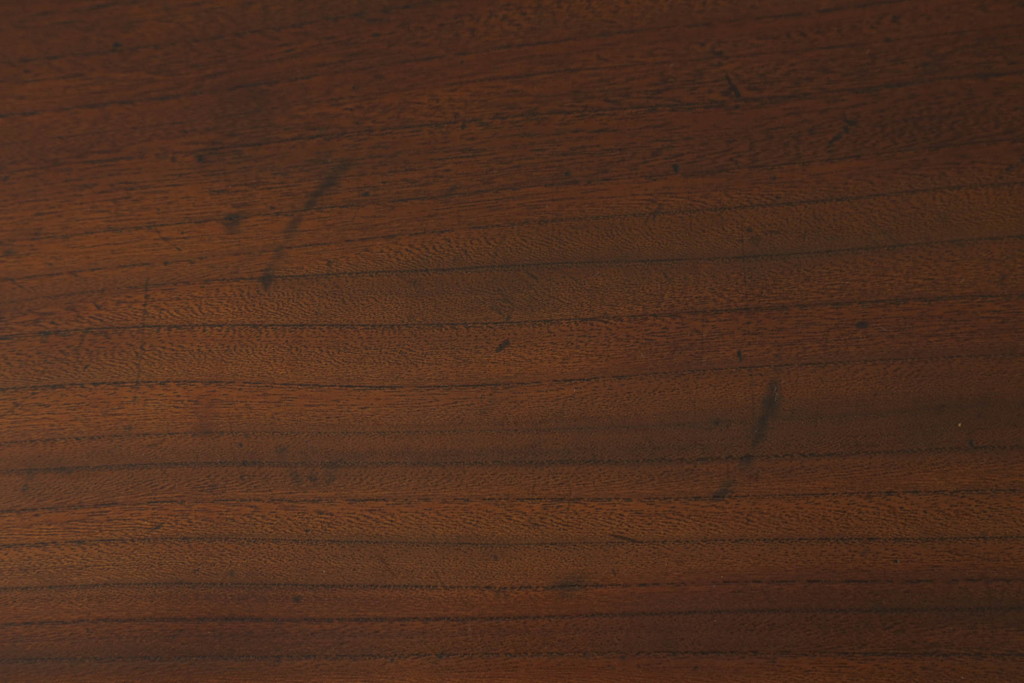 和製アンティーク　三方欅(ケヤキ)材　落ち着いた色味と木目が美しい置き床(置床、ローボード、テレビ台、テレビボード、収納棚、飾り台)(R-068373)
