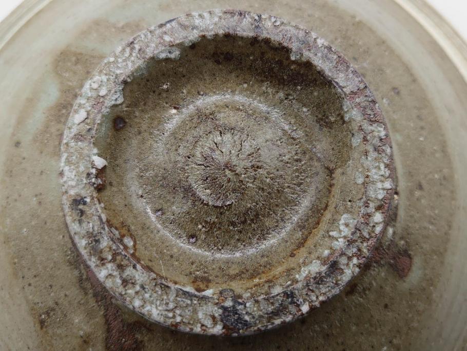 小林東五　對州窯　刷毛目(はけめ)　約20cm　6.6寸　土の温かみを感じる平皿(深皿、和皿、和食器、六寸六分、共箱付き)(R-080407)