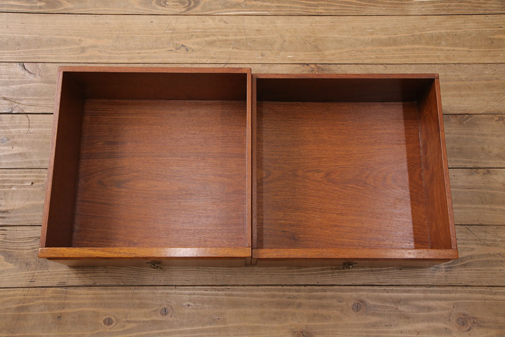 中古　高級家具　トレー付き　温かな雰囲気を醸しだすカリン材製のキッチンワゴン(キャビネット、サイドテーブル、トロリー、花梨材)(R-049962)