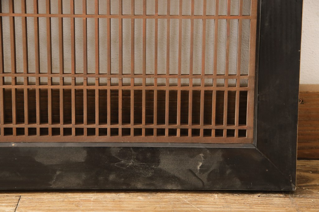 アンティーク建具　緻密な組子細工が美しい組子欄間1枚(明かり取り、明り取り)(R-056630)