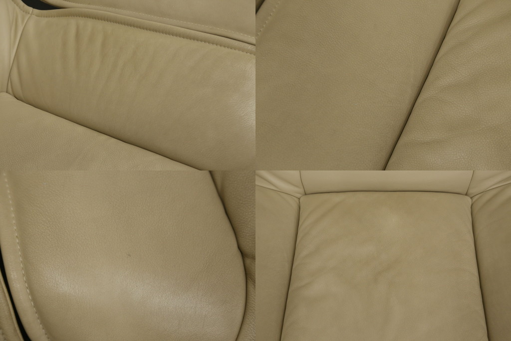 中古　本革(レザー)　Cassina(カッシーナ)　VERANDA(ヴェランダ) 　125VERANDA3　高級感溢れるデザインと機能性が素敵な3Pソファ(三人掛け、ハイバックチェア)(定価約150万円)(R-071358)