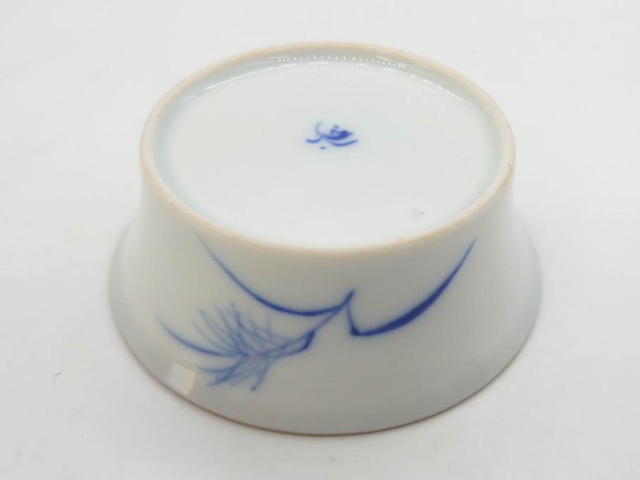 戦前　オールド香蘭社　有田焼　染付　色絵　金彩　(豆皿)約7cm　2.3寸/(花形皿)約10cm　3.2寸/(小皿)約11cm　3.4寸　(中皿)約14cm　4.6寸　様々なお料理が映える香蘭社の皿14点セット(ススキ、竹、桐、花、醤油皿、銘々皿、なます皿、深皿、変形皿、和皿、和食器、裏印、二寸三分、三寸二分、三寸四分、四寸六分)(R-080404)