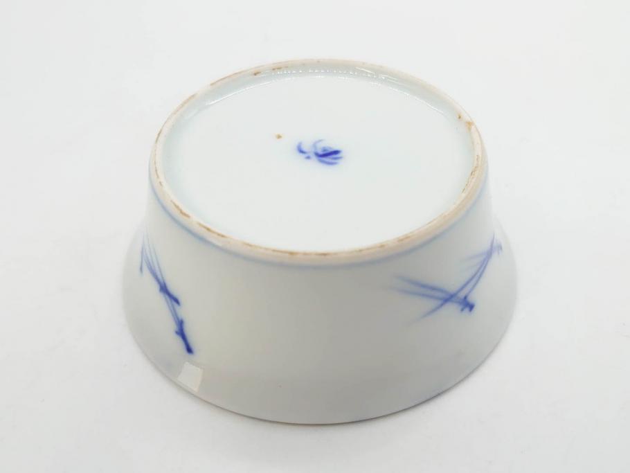 戦前　オールド香蘭社　有田焼　染付　色絵　金彩　(豆皿)約7cm　2.3寸/(花形皿)約10cm　3.2寸/(小皿)約11cm　3.4寸　(中皿)約14cm　4.6寸　様々なお料理が映える香蘭社の皿14点セット(ススキ、竹、桐、花、醤油皿、銘々皿、なます皿、深皿、変形皿、和皿、和食器、裏印、二寸三分、三寸二分、三寸四分、四寸六分)(R-080404)
