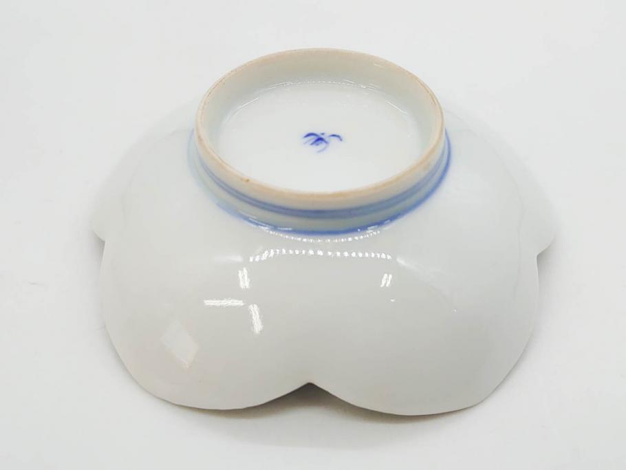 戦前　オールド香蘭社　有田焼　染付　色絵　金彩　(豆皿)約7cm　2.3寸/(花形皿)約10cm　3.2寸/(小皿)約11cm　3.4寸　(中皿)約14cm　4.6寸　様々なお料理が映える香蘭社の皿14点セット(ススキ、竹、桐、花、醤油皿、銘々皿、なます皿、深皿、変形皿、和皿、和食器、裏印、二寸三分、三寸二分、三寸四分、四寸六分)(R-080404)