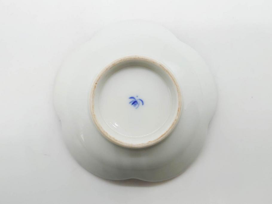 戦前　オールド香蘭社　有田焼　染付　色絵　金彩　(豆皿)約7cm　2.3寸/(花形皿)約10cm　3.2寸/(小皿)約11cm　3.4寸　(中皿)約14cm　4.6寸　様々なお料理が映える香蘭社の皿14点セット(ススキ、竹、桐、花、醤油皿、銘々皿、なます皿、深皿、変形皿、和皿、和食器、裏印、二寸三分、三寸二分、三寸四分、四寸六分)(R-080404)