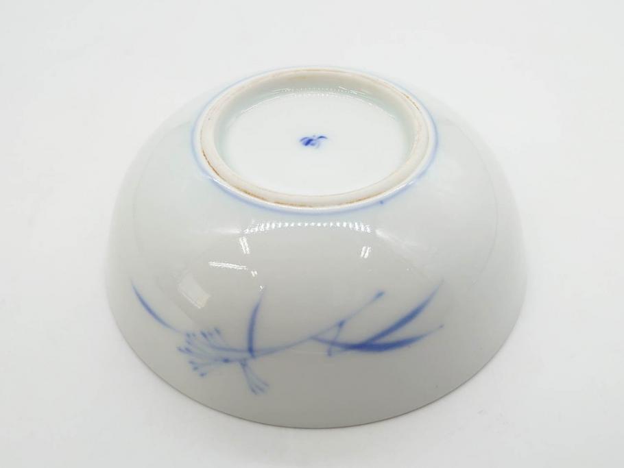 戦前　オールド香蘭社　有田焼　染付　色絵　金彩　(豆皿)約7cm　2.3寸/(花形皿)約10cm　3.2寸/(小皿)約11cm　3.4寸　(中皿)約14cm　4.6寸　様々なお料理が映える香蘭社の皿14点セット(ススキ、竹、桐、花、醤油皿、銘々皿、なます皿、深皿、変形皿、和皿、和食器、裏印、二寸三分、三寸二分、三寸四分、四寸六分)(R-080404)