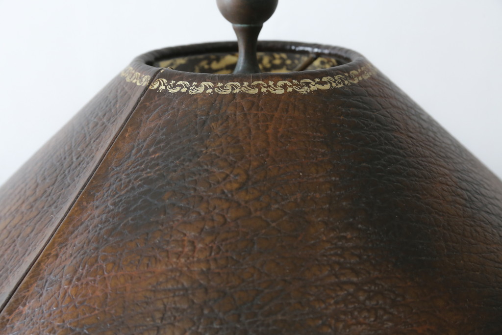 中古　美品　イギリス　MAITLAND-SMITH(メートランドスミス)　細部まで意匠を凝らした高級感のあるデザインが魅力的なフロアスタンド(フロアランプ、スタンド照明、シェードライト、英国)(定価推定40万円以上)(R-080540)