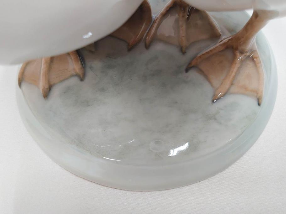 デンマーク　ROYAL COPENHAGEN(ロイヤルコペンハーゲン)　「ペアのガチョウ」　2068　仲睦まじい姿に心がほっこりするフィギュリン(鳥、置物、ディスプレイ、陶器、オブジェ、北欧)(R-080550)