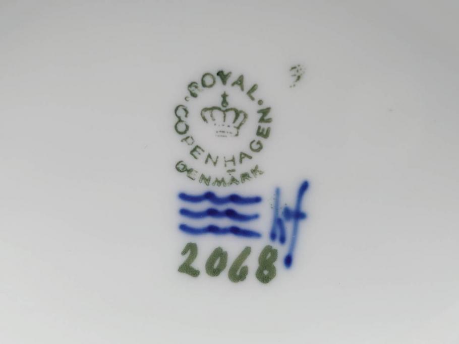 デンマーク　ROYAL COPENHAGEN(ロイヤルコペンハーゲン)　「ペアのガチョウ」　2068　仲睦まじい姿に心がほっこりするフィギュリン(鳥、置物、ディスプレイ、陶器、オブジェ、北欧)(R-080550)