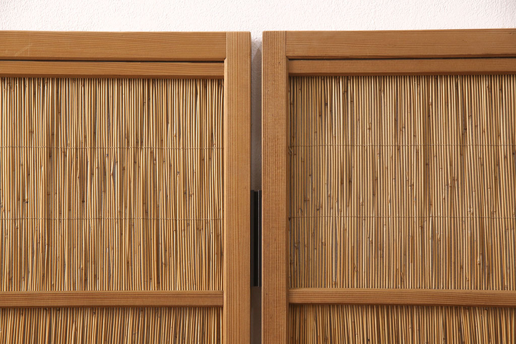 簾戸（すど）建具 衝立 折りたたみ パーテーション ビンテージ