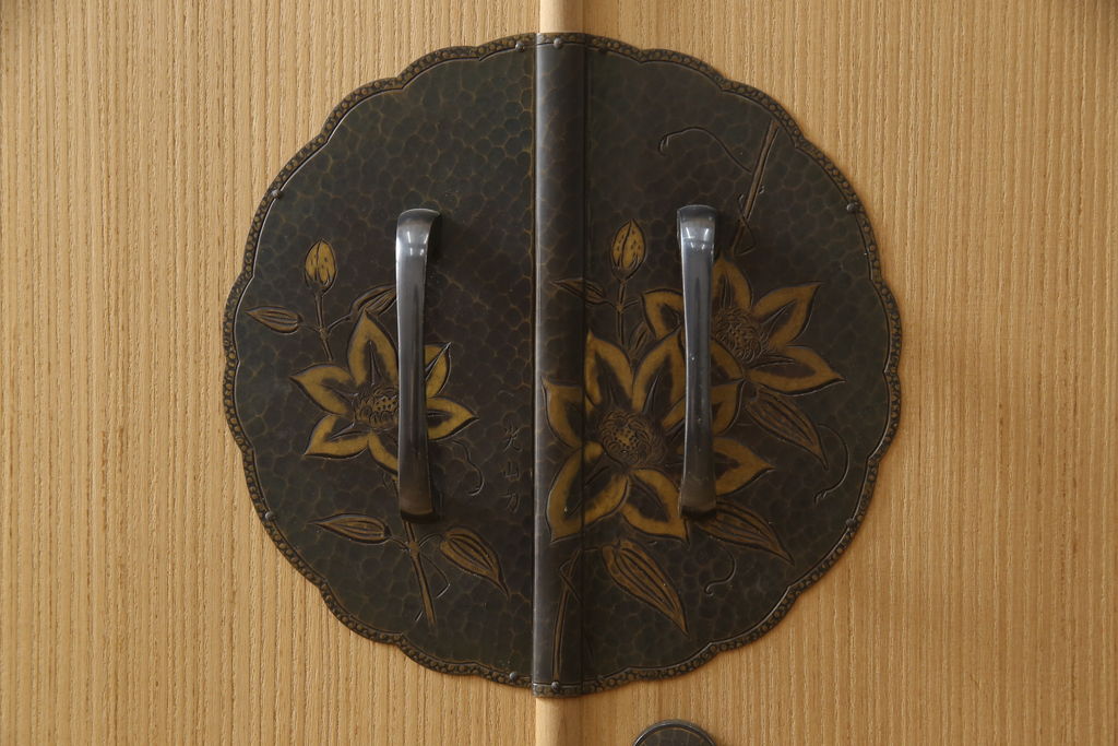 【桐箪笥(桐たんす)リメイク実例】加茂総桐箪笥に高品質リペアを施しました。クリアWAXのみの木地色仕上げで仕上げました。(桐たんす、着物箪笥、引き出し、衣装タンス、和箪笥)
