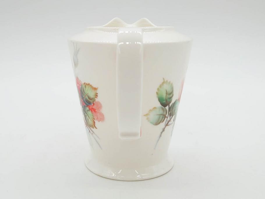 オールドノリタケ　NORITAKE　薔薇文様のデザインが上品な印象を与えるティーセット(バラ、ティーカップ&ソーサー6客、ティーポット、シュガーポット、ミルクポット、クリーマー、C&S、洋食器)(R-074867)