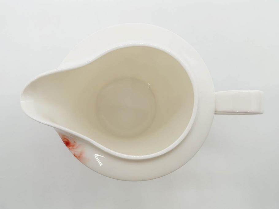 オールドノリタケ　NORITAKE　薔薇文様のデザインが上品な印象を与えるティーセット(バラ、ティーカップ&ソーサー6客、ティーポット、シュガーポット、ミルクポット、クリーマー、C&S、洋食器)(R-074867)