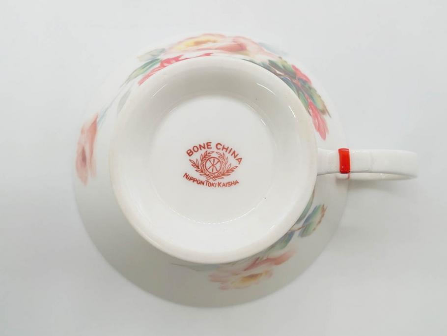 オールドノリタケ NORITAKE 薔薇文様のデザインが上品な印象を