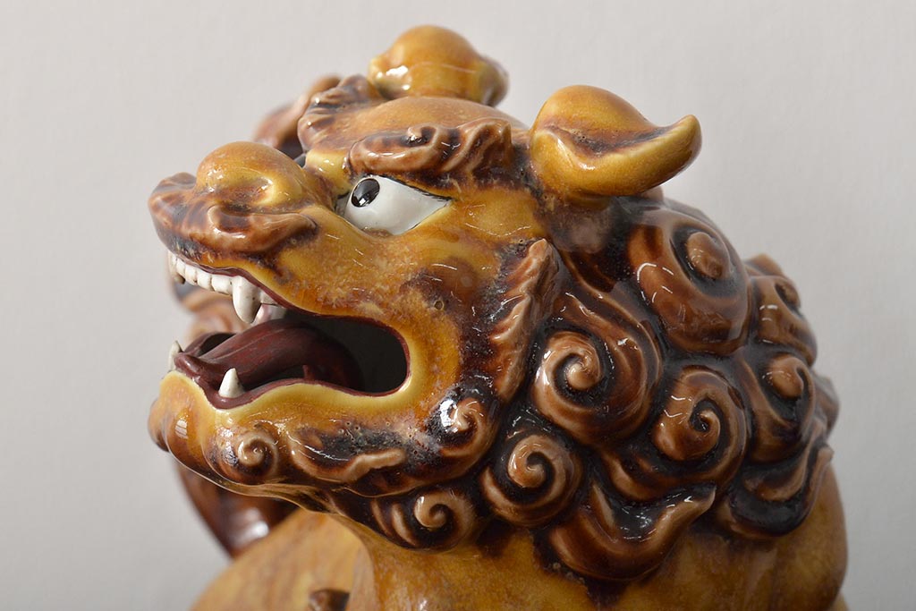 古い 九谷八十吉 獅子置物(作家物)(R-046136) | ラフジュ工房