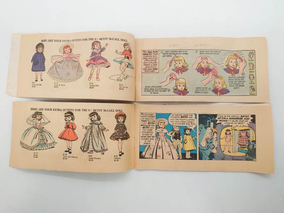 Tiny Betsy McCall(タイニー・ベッツィー・マッコール)　パッチリとした瞳が愛らしい人形と服や小物セット(ファッションドール、着せ替え人形、女の子、目つむり人形、アメリカ、ブリンキング・アイ、外箱付き)(R-080556)
