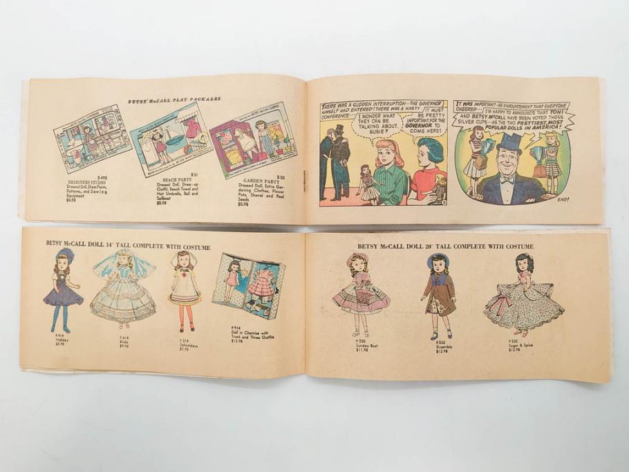 Tiny Betsy McCall(タイニー・ベッツィー・マッコール)　パッチリとした瞳が愛らしい人形と服や小物セット(ファッションドール、着せ替え人形、女の子、目つむり人形、アメリカ、ブリンキング・アイ、外箱付き)(R-080556)