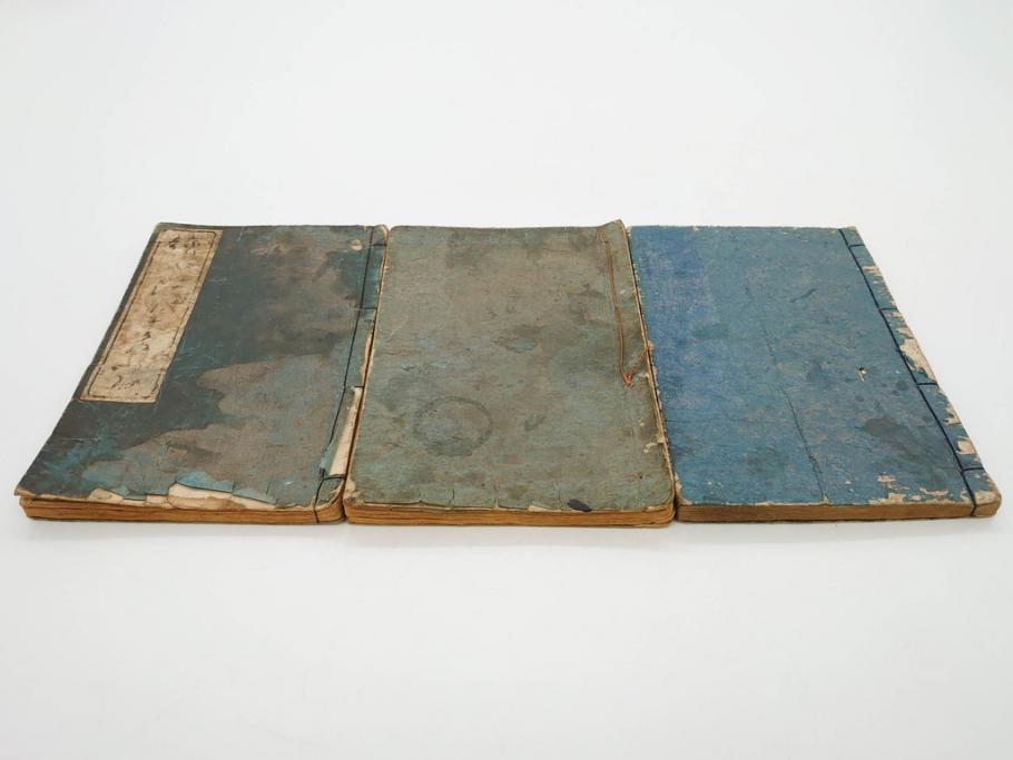 浮世絵師 歌川広重 絵本江戸土産 初編・5編/鶏鳴舎暁晴編 浪華の賑ひ 三篇　和本3冊セット(地誌、書籍、和書、古書、版画)(R-080557)