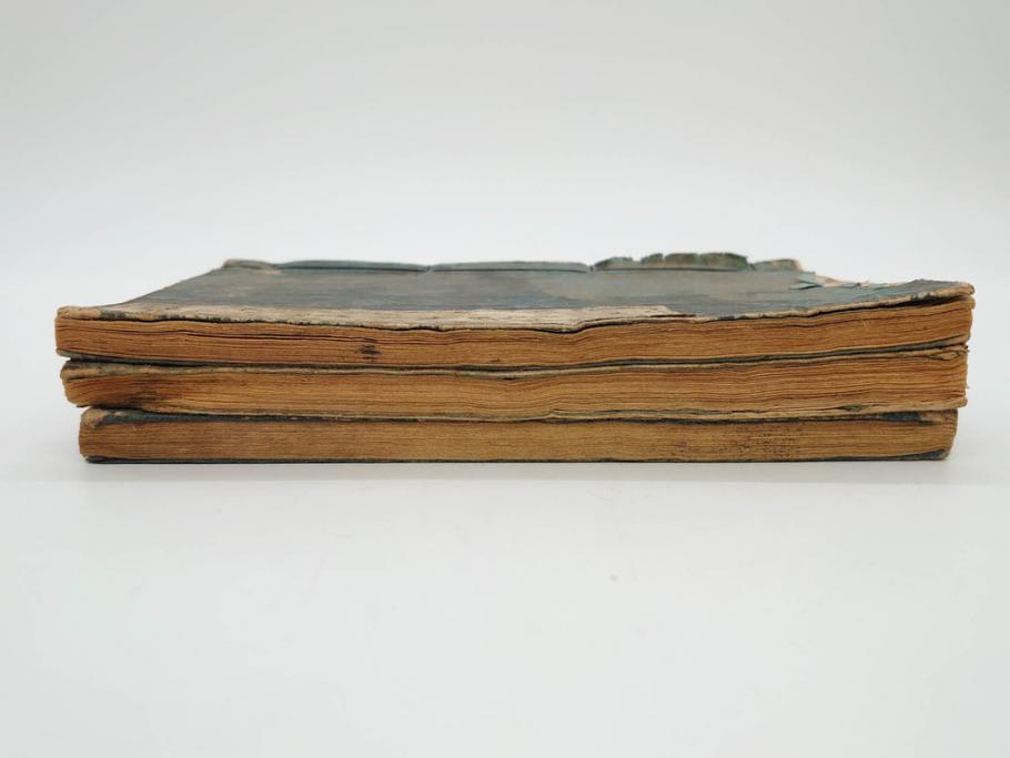 浮世絵師 歌川広重 絵本江戸土産 初編・5編/鶏鳴舎暁晴編 浪華の賑ひ 三篇　和本3冊セット(地誌、書籍、和書、古書、版画)(R-080557)