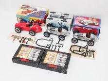 Schuco(シュコー)　Grand Prix Racer 1070　Studio 1050　Mercedes 1936　Piccolo(ピッコロ)　おもちゃ5点セット(ミニカー、Lufthansa、メルセデス、ゼンマイ、車、スポーツカー、外箱付き)(R-080762)