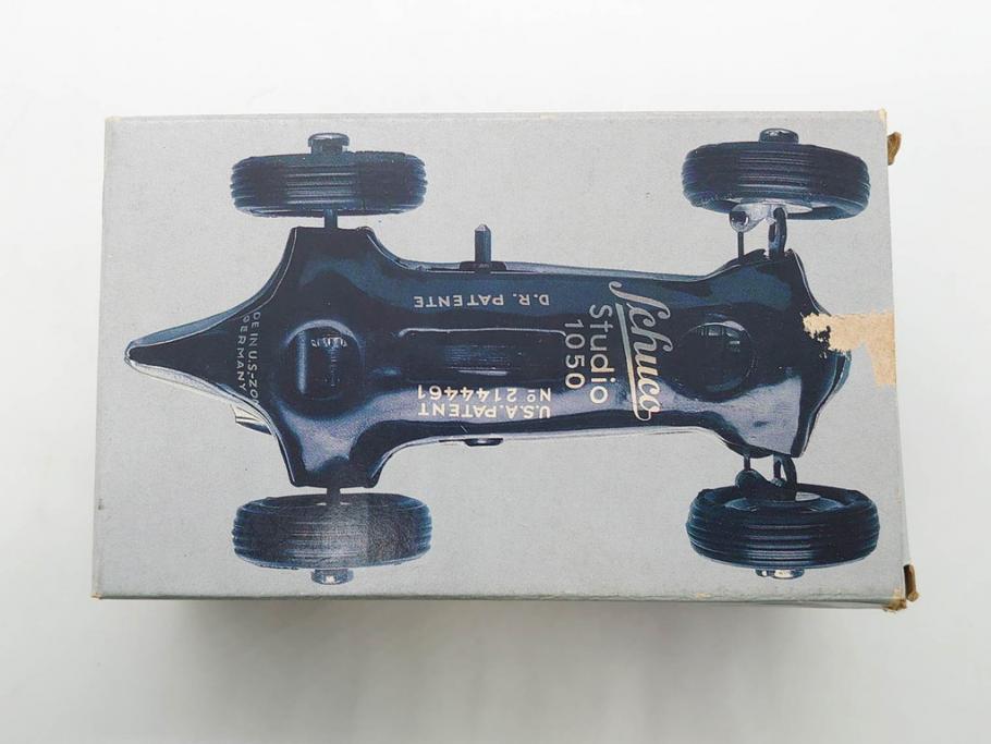 Schuco(シュコー)　Grand Prix Racer 1070　Studio 1050　Mercedes 1936　Piccolo(ピッコロ)　おもちゃ5点セット(ミニカー、Lufthansa、メルセデス、ゼンマイ、車、スポーツカー、外箱付き)(R-080762)