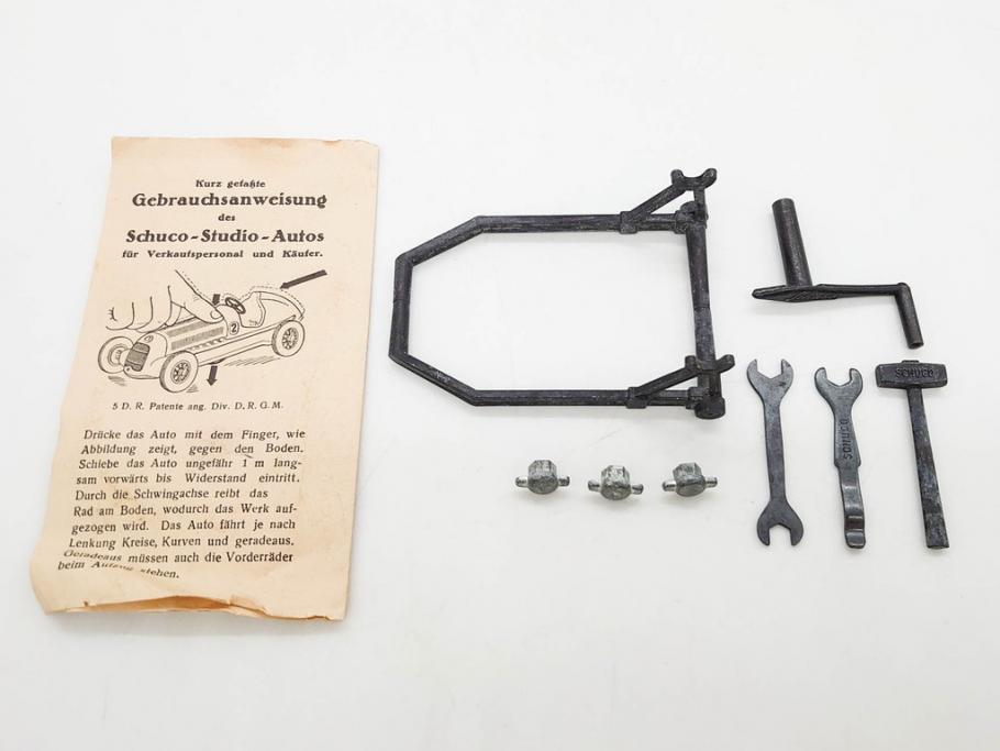 Schuco(シュコー)　Grand Prix Racer 1070　Studio 1050　Mercedes 1936　Piccolo(ピッコロ)　おもちゃ5点セット(ミニカー、Lufthansa、メルセデス、ゼンマイ、車、スポーツカー、外箱付き)(R-080762)