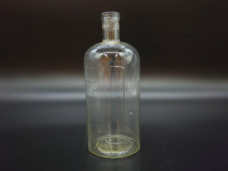 大正～昭和初期　気泡が味わい深いボトル瓶5点セット(ガラスビン、ガラス瓶、硝子、薬瓶、花瓶、花入、花器)(R-076943)