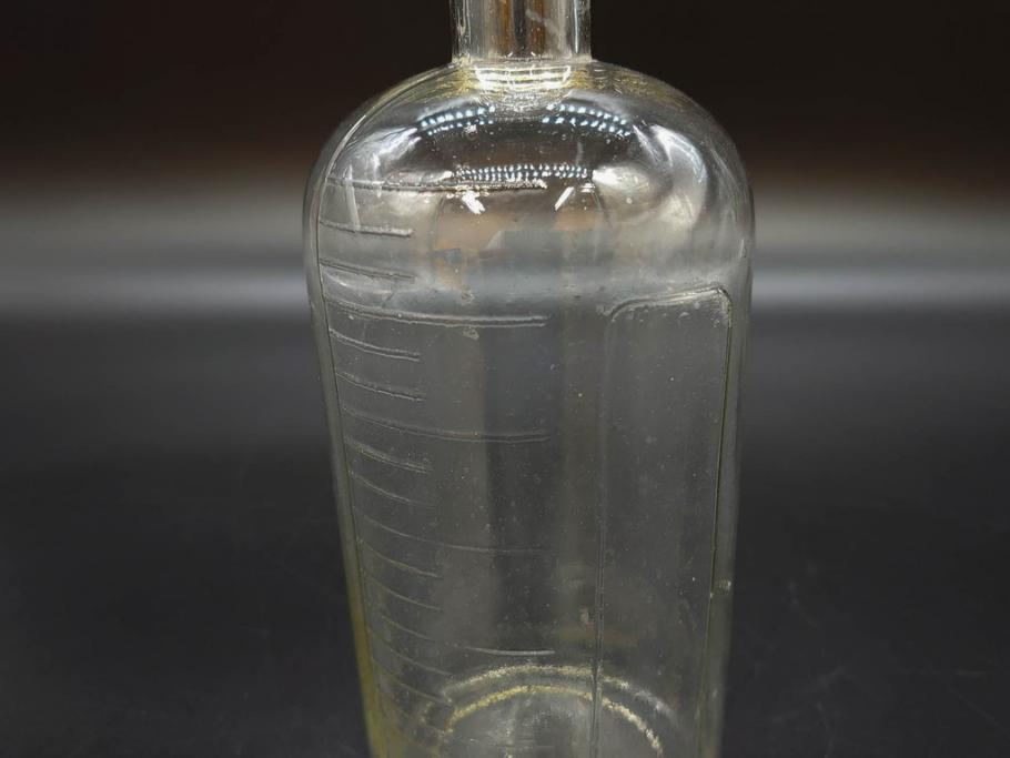 大正～昭和初期　気泡が味わい深いボトル瓶5点セット(ガラスビン、ガラス瓶、硝子、薬瓶、花瓶、花入、花器)(R-076943)