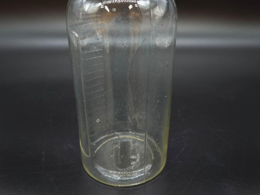 大正～昭和初期　気泡が味わい深いボトル瓶5点セット(ガラスビン、ガラス瓶、硝子、薬瓶、花瓶、花入、花器)(R-076943)