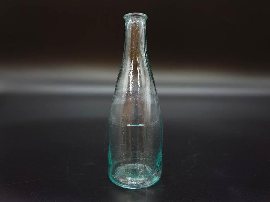 大正～昭和初期　気泡が味わい深いボトル瓶5点セット(ガラスビン、ガラス瓶、硝子、薬瓶、花瓶、花入、花器)(R-076943)
