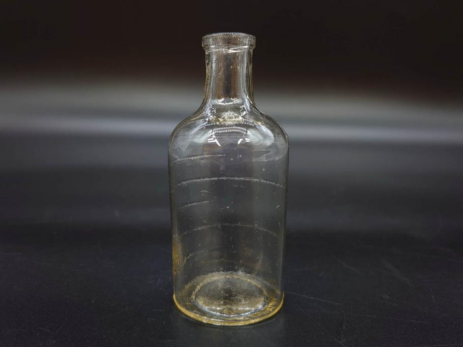 大正～昭和初期　気泡が味わい深いボトル瓶5点セット(ガラスビン、ガラス瓶、硝子、薬瓶、花瓶、花入、花器)(R-076943)