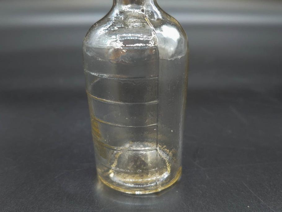 大正～昭和初期　気泡が味わい深いボトル瓶5点セット(ガラスビン、ガラス瓶、硝子、薬瓶、花瓶、花入、花器)(R-076943)