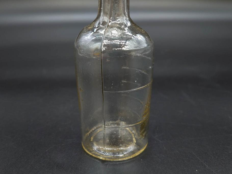 大正～昭和初期　気泡が味わい深いボトル瓶5点セット(ガラスビン、ガラス瓶、硝子、薬瓶、花瓶、花入、花器)(R-076943)