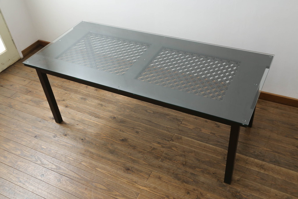 【オーダー家具実例】当店のオリジナル家具を参考に、ダイニングテーブルを新規製作しました。(4人掛け、6人掛け、センターテーブル、組子家具、作業台)