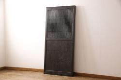 アンティーク建具　レトロな空間を演出するガラス戸4枚セット(引き戸)(R-076384)