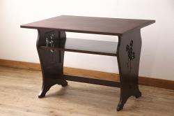 イギリスビンテージ　G-PLAN(ジープラン)　オーク材　小振りで可愛らしい佇まいのサイドテーブル(ナイトテーブル、花台、飾り台、ヴィンテージ、英国、北欧)(R-073803)