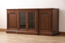 アンティーク家具　前面ヒノキ　収納箪笥サイドボード(戸棚、テレビ台)(R-036327)