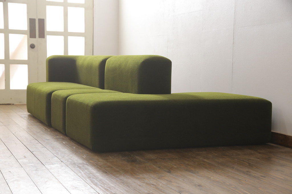 中古 展示超美品! IDEE(イデー) 特大 丸いフォルムがおしゃれなサロンソファセット(SALON SOFA)(カウチソファ、コーナーソファ)(定価約59万円)(R-056820)  | ラフジュ工房