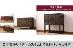 中古　美品　イタリア高級輸入家具　象嵌入り　細やかな象嵌細工が美しいチェスト(引き出し、サイドチェスト)(R-055197)