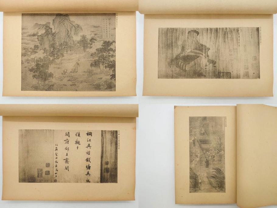 昭和　中国名画集　中国美術　唐本　全冊揃い　名画集8冊セット(書籍、絵画、古本、古書)(R-080771)