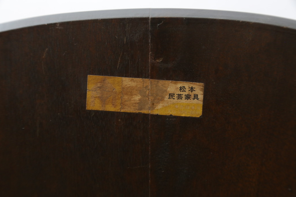 和製ビンテージ　松本民芸家具　上品な佇まいが魅力のSP型スピンドルチェア2脚セット(板座チェア、椅子、イス、ダイニングチェア、ヴィンテージ)(R-076282)