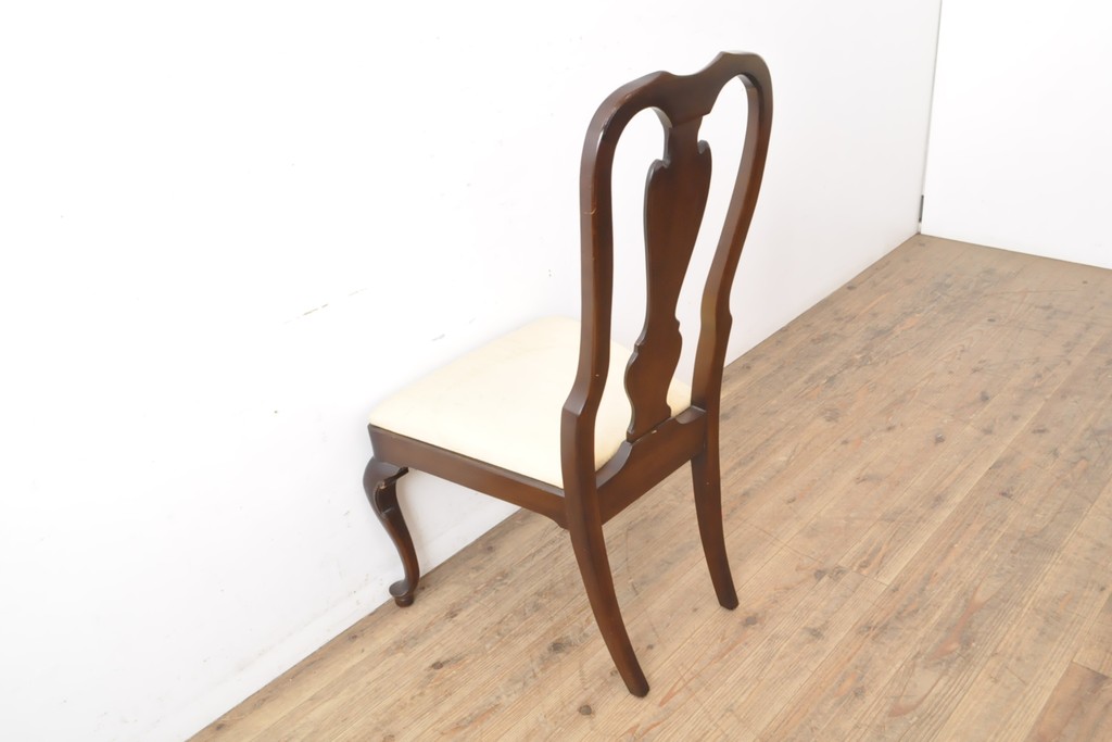中古　DREXEL HERITAGE(ドレクセルヘリテイジ)　VINTAGE CHERRY(ビンテージチェリー)シリーズの猫脚付きチェア2脚セット(ダイニングチェア、椅子、イス)(R-056560)