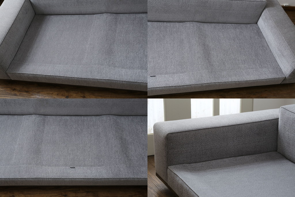中古　イタリア　ミノッティ(Minotti)　シンプルながら洗練された佇まいの3人掛けソファ(3人掛け、3P)(定価約300万円)(R-061470)