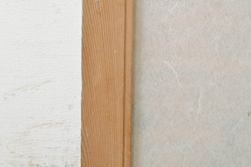 ビンテージ建具　華やかな菊のデザインが素敵な彫刻欄間1枚(明かり取り、明り取り、ヴィンテージ)(R-073581)