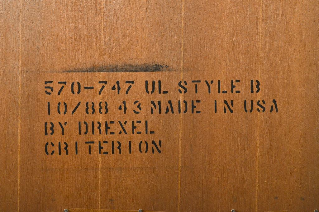 中古　美品　DREXEL HERITAGE(ドレクセルヘリテイジ)　意外とレア!　マホガニー材製ビューローブックケース(デスク、机、本棚、本箱、収納棚、在宅用、在宅ワーク)(R-056908)