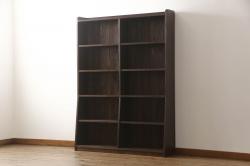 中古　美品　李朝　作りの良い真鍮(しんちゅう)金具が魅力的なキャビネット(サイドキャビネット、サイドテーブル、箪笥、収納棚、戸棚)(R-080379)