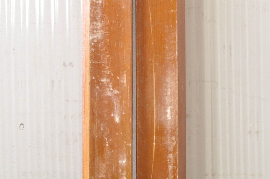 アンティーク建具　ノスタルジックな雰囲気漂うガラス戸3枚セット(引き戸)(R-073568)