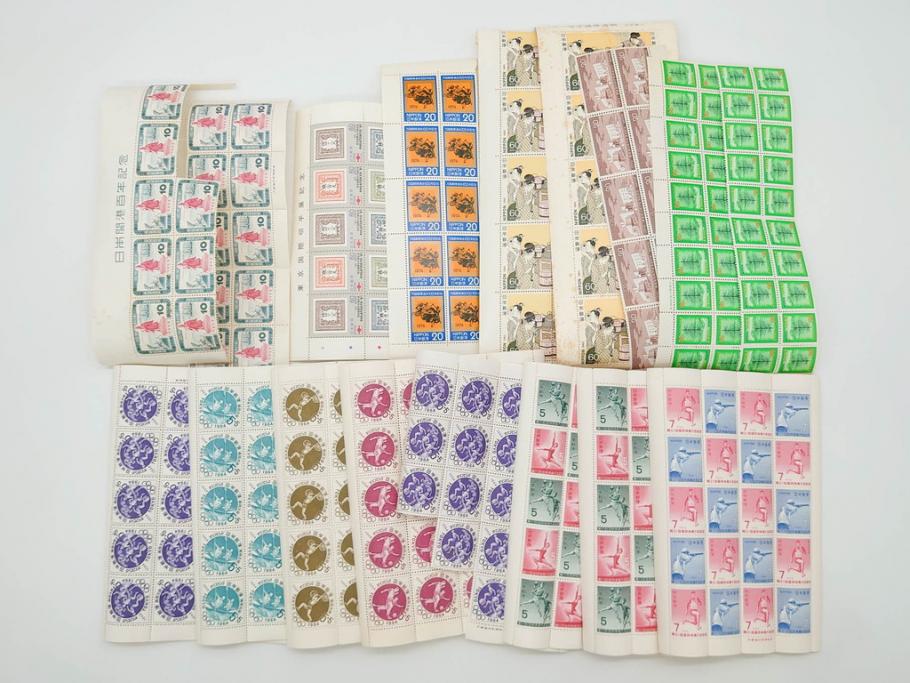 未使用切手　シート　バラ　額面81,686円　切手まとめてセット(オリンピック、お年玉、ふみの日、ゆうペーン、日本万国博覧会記念、記念切手、切手コレクション)(R-081004)